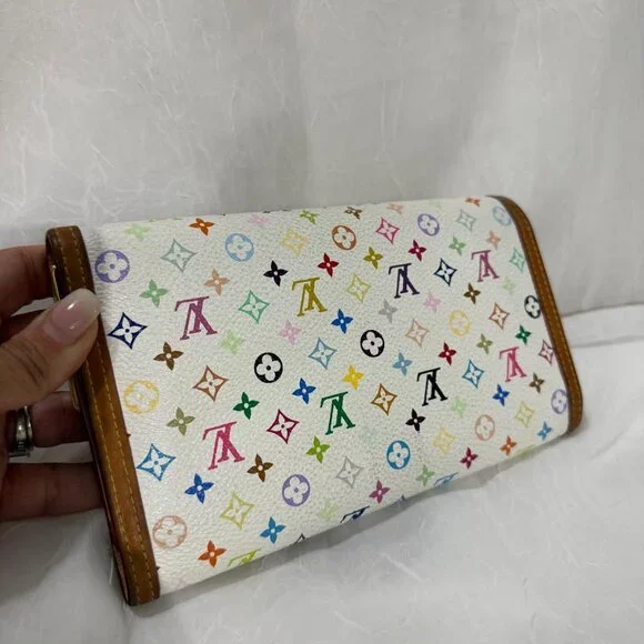 Louis Vuitton White Monogram Multicolor Wallet - Picture 5 of 7